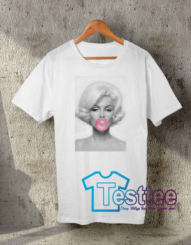 Cheap Vintage Tees Marilyn Monroe Bubble Gum - Marilyn Monroe Tee Shirts