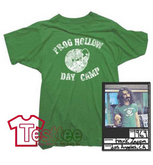Cheap Vintage Frank Zappa Frog Hollow Day Camp Tees