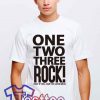 Cheap Vintage One Two Three Rock Tees