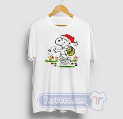 Snoopy And Little Woodstock Christmas Tees