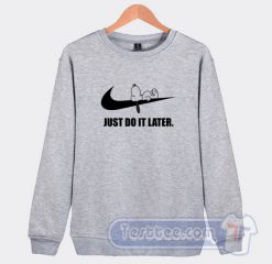 Snoopy Just Do It Later Graphic Sweatshirt