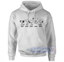 Snoopy Beagle Evolution Graphic Hoodie