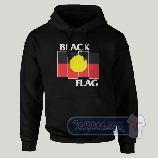 Black Flag Aboriginal X Flag Graphic Hoodie