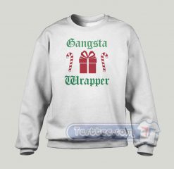 Gangsta Wrapper Christmas Graphic Sweatshirt