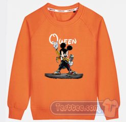 Queen Freddie Mercury Mickey Mouse Graphic Sweatshirt