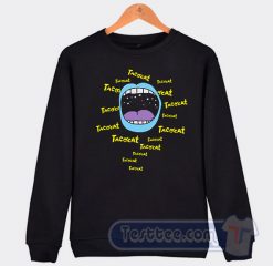 Cheap Mouthy Blue Tacocat Band Sweatshirt