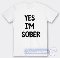 Cheap White Lie Party Yes I'm Sober Tees