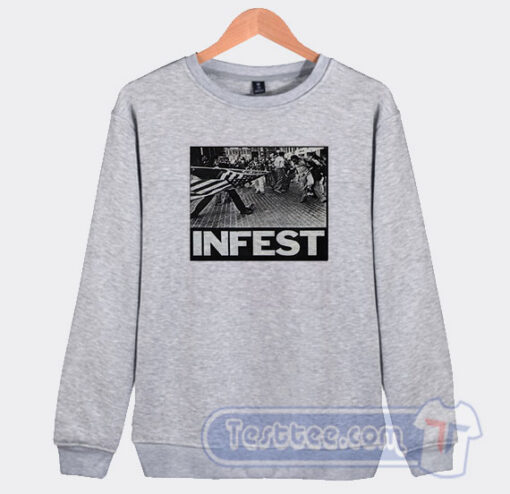 Cheap Infest Band Merch Sweatshirt