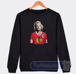 Cheap Marilyn Monroe Chicago Blackhawks Jonathan Toews Jersey Sweatshirt