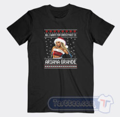 Cheap All I want for Christmas is Ariana Grande Ugly Christmas Tees