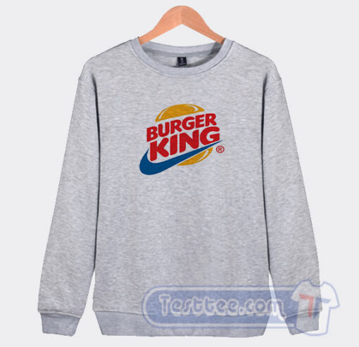 Cheap Burger King Logo Parody Sweatshirt