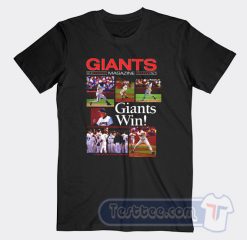 Cheap Vintage Giants Magazine Giants Win Tees