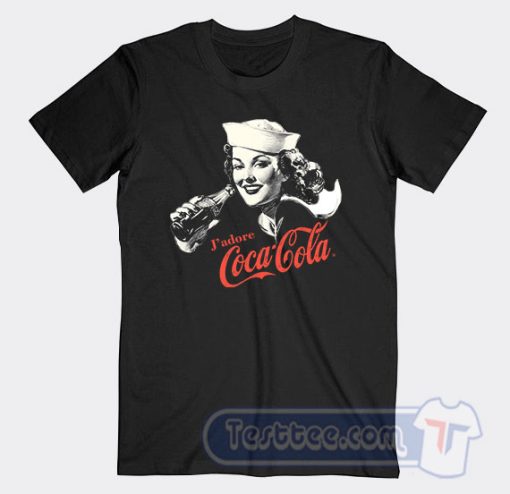 Cheap Vintage J'adore Coca Cola Tees