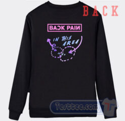 Cheap Back Pain In This Area Sweatshirt