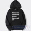 Cheap Person And Woman And Man and Camera TV HoodieCheap Person And Woman And Man and Camera TV Hoodie
