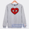 Cheap Spiderman Mary Jane Heart Sweatshirt