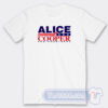 Cheap Alice Cooper for President Logo Tees