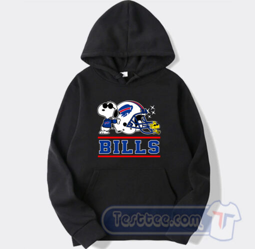 Cheap Buffalo Bills Joe Cool and Snoopy Football Hoodie
