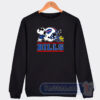 Cheap Buffalo Bills Joe Cool and Snoopy Football Sweatshirt