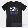 Cheap Buffalo Bills Joe Cool and Snoopy Football Tees