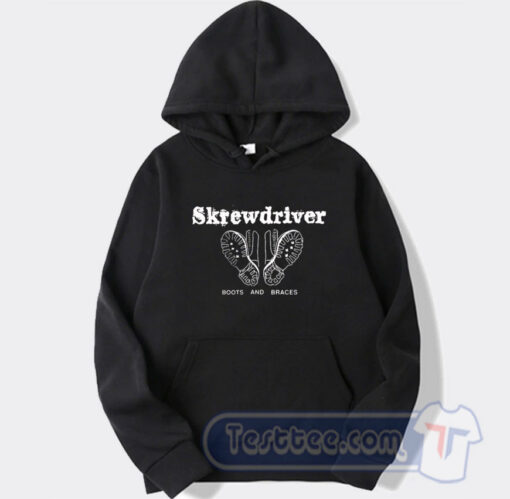 Cheap Skrewdriver Boots and Braces Hoodie