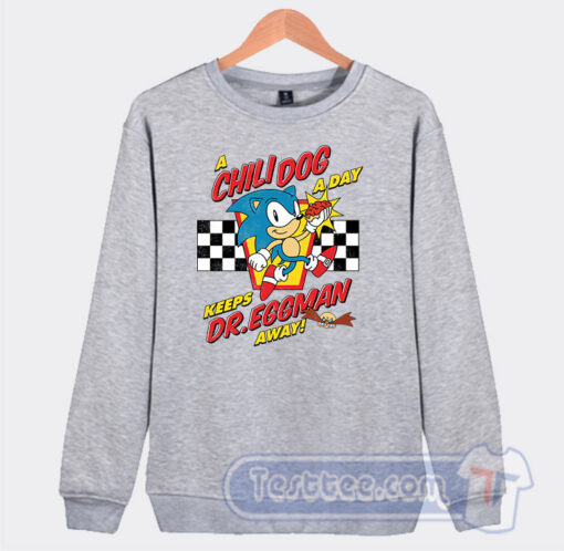 Cheap Sonic The Hedgehog Chili Dog Dr Eggman Sweatshirt