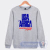 Cheap USA for Africa Support Of Artist Africa Sweatshirt