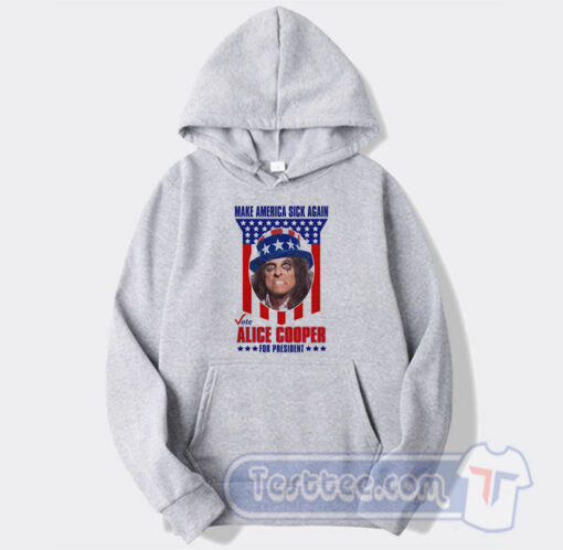 Cheap Vote Alice Cooper for President Hoodie