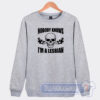 Cheap Nobody Knows Im A Lesbian Skull Sweatshirt